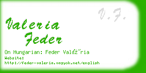 valeria feder business card